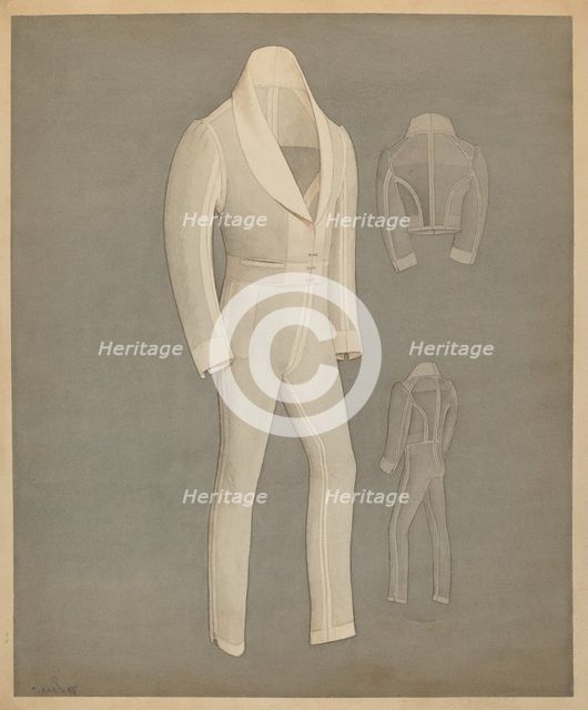 Coat and Trousers, c. 1937. Creator: Creighton Kay-Scott.
