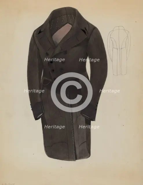 Coat, c. 1937. Creator: Creighton Kay-Scott.