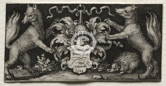 Coat of Arms, 1594. Creator: Nicolaes de Bruyn (Netherlandish, 1571-1656); A. van Londerseel.