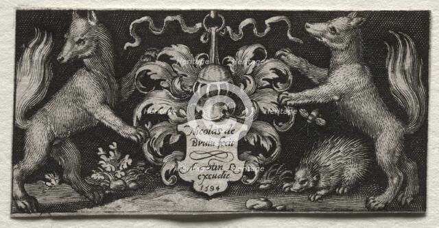 Coat of Arms, 1594. Creator: Nicolaes de Bruyn (Netherlandish, 1571-1656); A. van Londerseel.