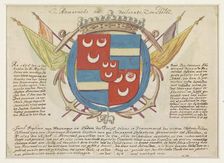 Coat of arms, 1665-1699. Creator: Anon