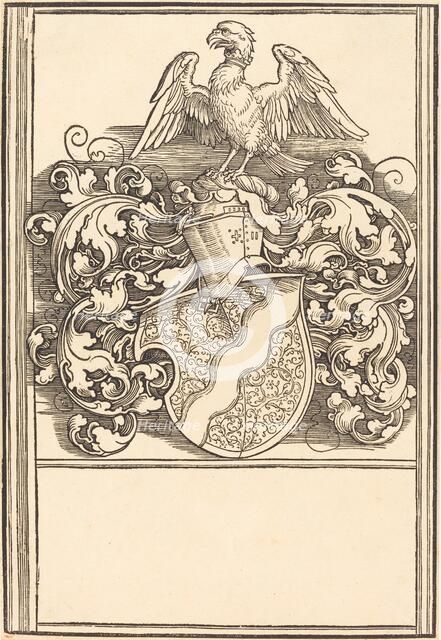 Coat of Arms of Michael Behaim, probably c. 1520. Creator: Albrecht Durer.