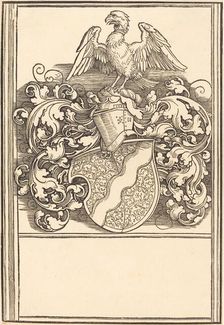 Coat of Arms of Michael Behaim, probably c. 1520. Creator: Albrecht Durer