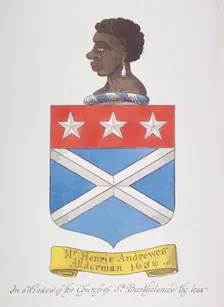 Coat of arms of Alderman Henry Andrews, 1800. Artist: Anon