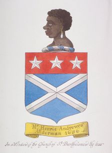 Coat of arms of Alderman Henry Andrews, 1800. Artist: Anon