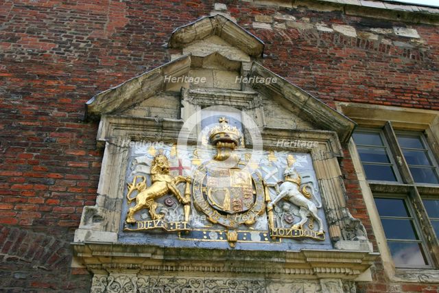 Coat of arms of Charles I, York, North Yorkshire. Creator: Peter Thompson.
