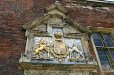 Coat of arms of Charles I, York, North Yorkshire. Creator: Peter Thompson