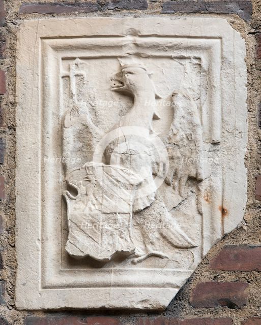 Coat of Arms of Federico da Montefeltro, c.between 1444 and 1465. Creator: Unknown.