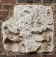 Coat of Arms of Federico da Montefeltro, c.between 1444 and 1465. Creator: Unknown