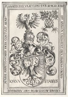 Coat of Arms of Johann Stabius. Creator: Wolf Traut (German, c. 1486-1520)