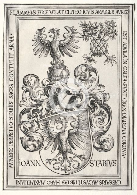 Coat of Arms of Johann Stabius. Creator: Wolf Traut (German, c. 1486-1520).