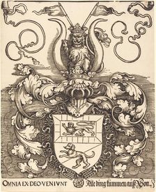Coat of Arms of Lorenz Staiber, probably 1520/1521. Creator: Albrecht Durer