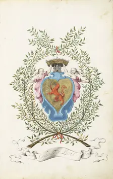 Coat of arms of the Ter Borch family, 1660. Creator: Gesina ter Borch