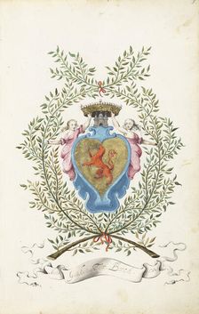 Coat of arms of the Ter Borch family, 1660. Creator: Gesina ter Borch