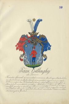 Coat of arms of the Csillaghy family, 1904. Creator: Adolf Medzihradsky