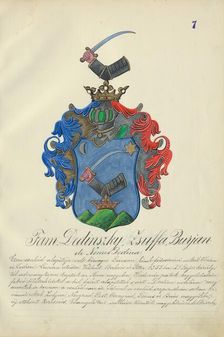 Coat of arms of the Dedinska family, 1904-1910. Creator: Adolf Medzihradsky