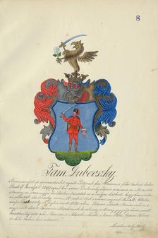Coat of arms of the Dubovska family, 1904-1910. Creator: Adolf Medzihradsky