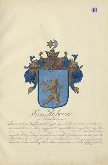Coat of arms of the Kubovicova family, 1904-1910. Creator: Adolf Medzihradsky