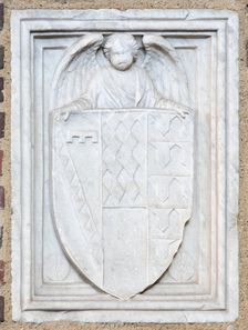 Coat of Arms of the Neapolitan Branch of the Antinori Family, mid-15th century. Creator: Unknown