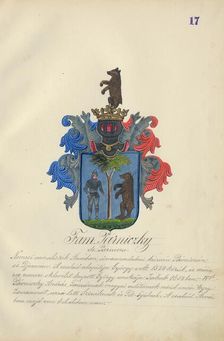 Coat of arms of the Parnicka family, 1904. Creator: Adolf Medzihradsky