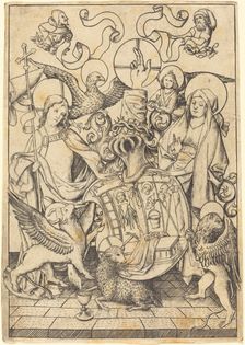 Coat of Arms of the Passion, c. 1455/1460. Creator: Master ES