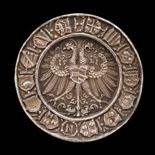 Coat of Arms on a Double-headed Eagle [reverse], 1521. Creators: Albrecht Durer, Hans Krafft the Elder