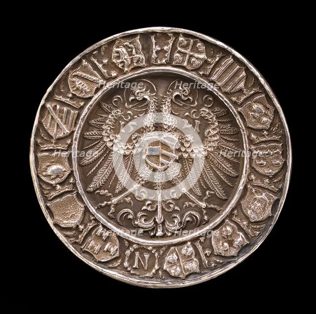 Coat of Arms on a Double-headed Eagle [reverse], 1521. Creators: Albrecht Durer, Hans Krafft the Elder.