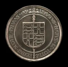 Coat of Arms and Inscription [reverse], 1491. Creator: Unknown