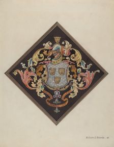 Coat of Arms, c. 1936. Creator: William Roberts