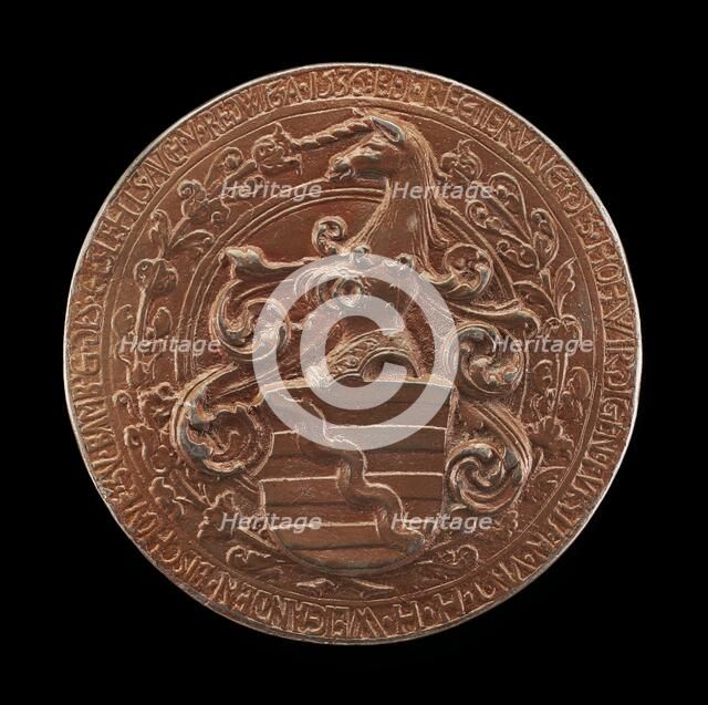 Coat of Arms [reverse], 1536. Creator: Peter Dell the Elder.