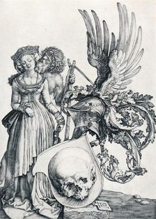 Coat of Arms with a Skull 1503 (1906). Artist: Albrecht Durer