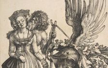 Coat of Arms with a Skull, 1503. Creator: Albrecht Durer