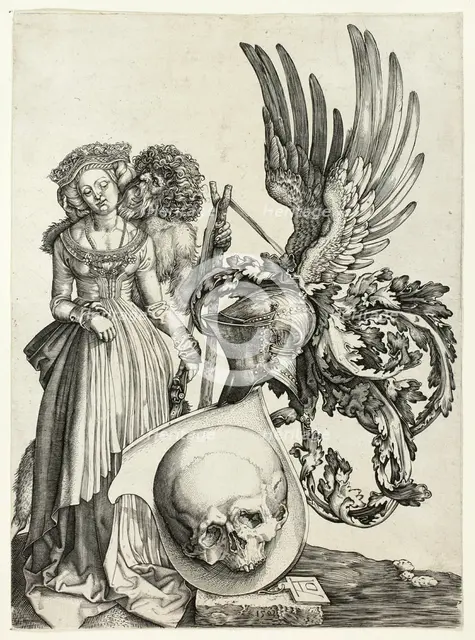Coat of Arms with a Skull, n.d. Creator: Jan Wierix.