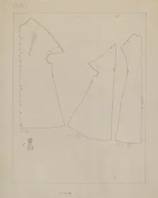 Coat (Pattern), c. 1937. Creator: Mae A. Clarke