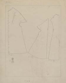 Coat (Pattern), c. 1937. Creator: Mae A. Clarke
