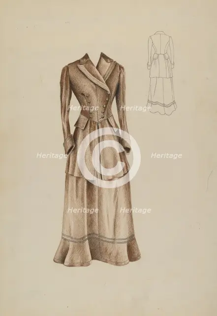 Coat Suit, c. 1937. Creator: Ray Price.