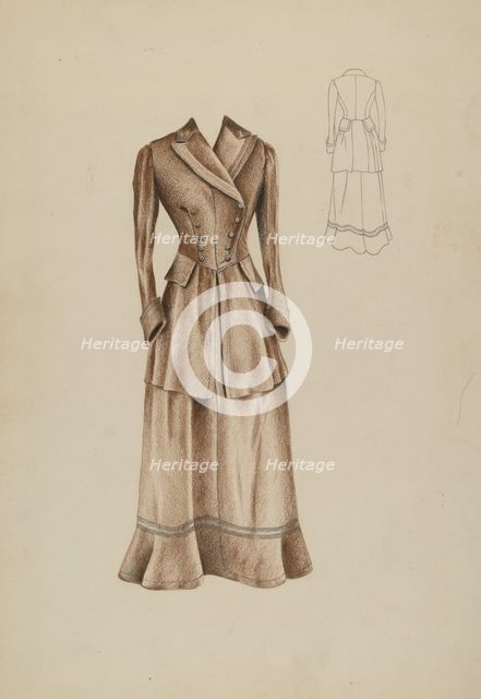 Coat Suit, c. 1937. Creator: Ray Price.