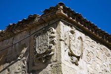Coats of arms on San Quirce Church, Segovia, Spain, 2007. Artist: Samuel Magal