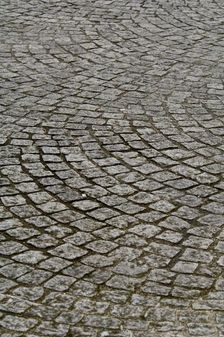 Cobbled street surface, Castlefield area, Manchester, c2009. Artist: Derek Kendall