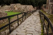 Cobbled street, Pompeii, Italy, 2009. Creator: LTL