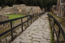 Cobbled street, Pompeii, Italy, 2009. Creator: LTL