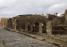 Cobbled street, Pompeii, Italy, 2009. Creator: LTL