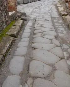 Cobbled street, Pompeii, Italy, 2009. Creator: LTL