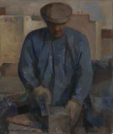 Cobblestone Cutter, 1936. Creator: Juho Salminen