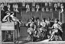 Cobbler's shop during the time of Louis XIII of France, 17th century (1882-1884)