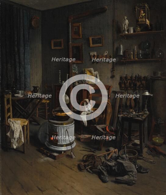 Cobbler's Quarters, 1860s. Creator: Jean-Alphonse Duplessy (French, 1817-aft 1872).