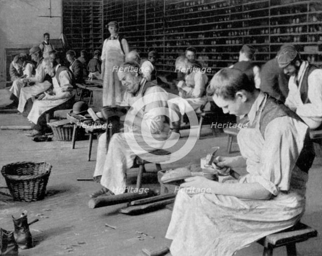 Cobbling, Earlswood Asylum, Reigate, 1904. Artist: Unknown
