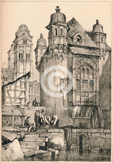 'Coblence', c1820 (1915). Artist: Samuel Prout.