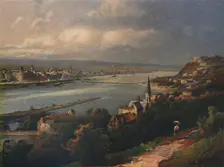 Coblenz und Ehrenbreitstein (Coblenz and Ehrenbreitstein Fortress), 1923. Creator: Nikolai of Astudin