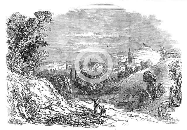 Coburg - from His Royal Highness Prince Albert's drawing, 1845. Creator: W. J. Linton.